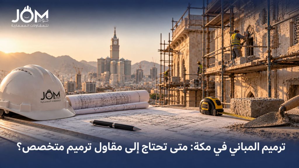 ترميم المباني في مكة: متى تحتاج إلى مقاول ترميم متخصص؟