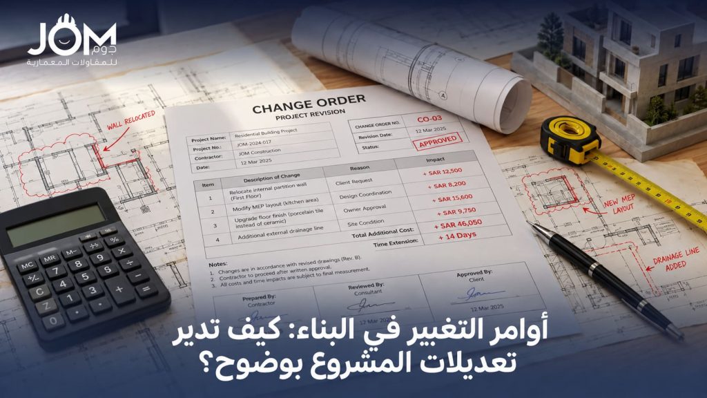 أوامر التغيير في البناء