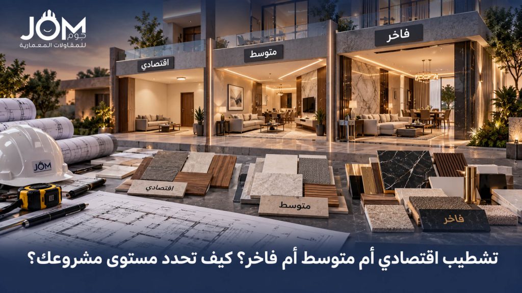 مستويات التشطيب: الفرق بين الاقتصادي والمتوسط والفاخر