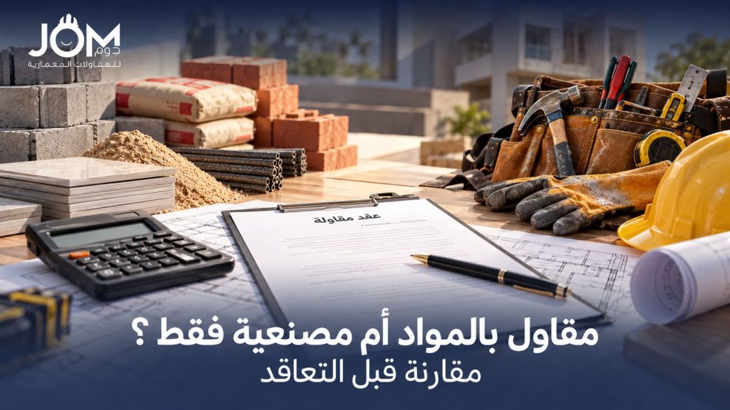 مقاول بالمواد أم مصنعية